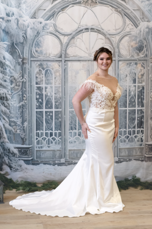 Robe sirène - Dentelle perlée