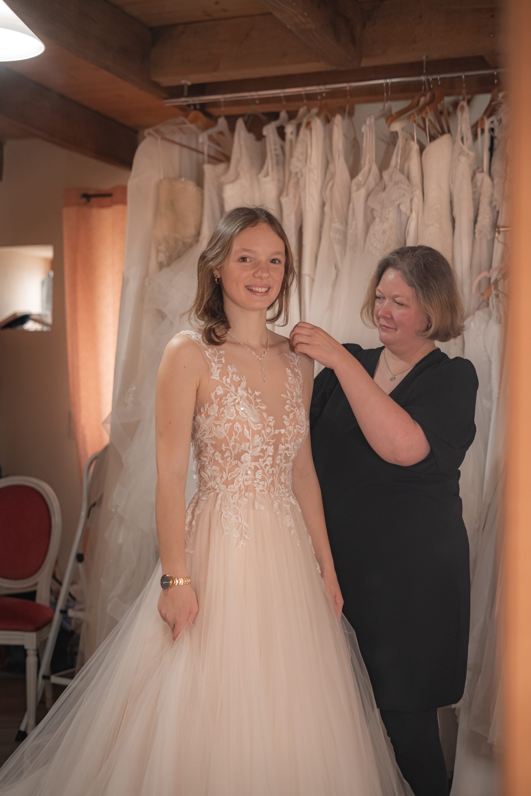Essayage robe de mariée